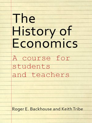 cover image of The History of Economics